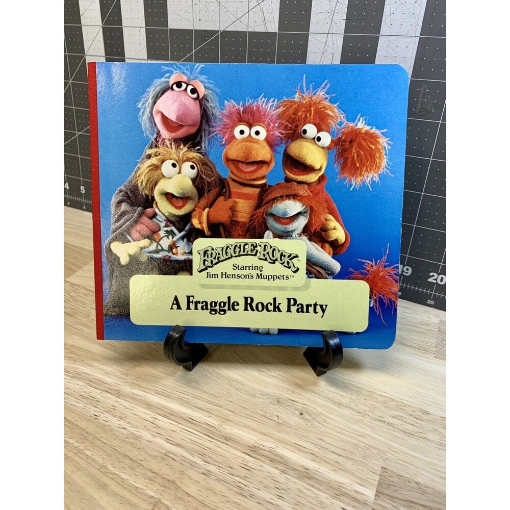 A Fraggle Rock Party Cardboard Book  - Jim Henson Muppets - Vintage 1984